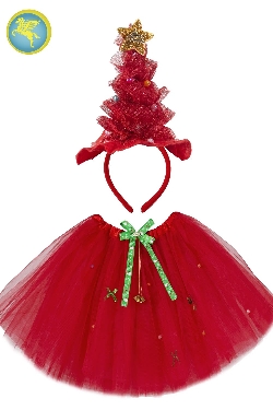 SET ALBERO DI NATALE ROSSA